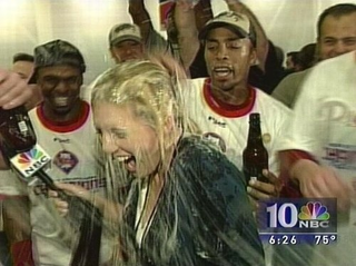 Illustration for article titled Deadspin Classic: A Children's Treasury Of Men Getting Blasted In The Face With Champagne